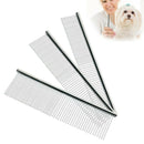 New Pet Puppy Dog Cat Metal Double Row Teeth Brush Grooming Hair Comb Fur Rake