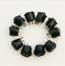 20x AC 125V 10A 6A 250V On Off Snap in SPST Round Boat Rocker Switch JF L JR