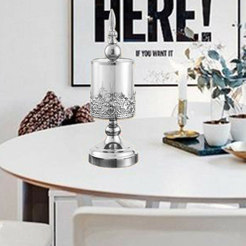 Luxury Candlestick Pillar Candle Holder Metal Wedding Dinner Home Decoration