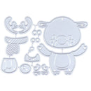 Christmas deer Metal Cutting Dies Stencil Scrapbooking Album Card Craft  OZ