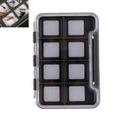 2Pcs Magnetic Base Clear Fly Fishing Flies Box 8 Windows Hooks Trout Case