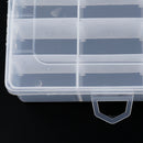 24 Slots Transparent Plastic Fishing Lure Box Fishing Tackle Storage Box