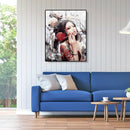 Painting By Numbers Kit DIY Charming Woman Canvas Oil Art Picture Craft A