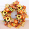 Pumpkin Pine Cone Berry Vine Round Wreath Door Hanging Garland Decor Christmas