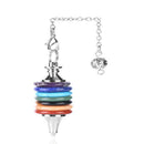 Natural Stone Crystal Pendulum Healing Chakra Wicca Dowsing Reiki Penda BGN