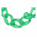 big plastic Chain Necklace Fashion jewelry Frosted green