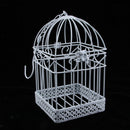 Iron Birdcage Shape Succulent Pot Metal Hanging Planter Plant Holder - 13cm
