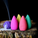 70Pcs Dainty Reflux Tower Incense Tea Smoke Backflow Aroma Cones OZ