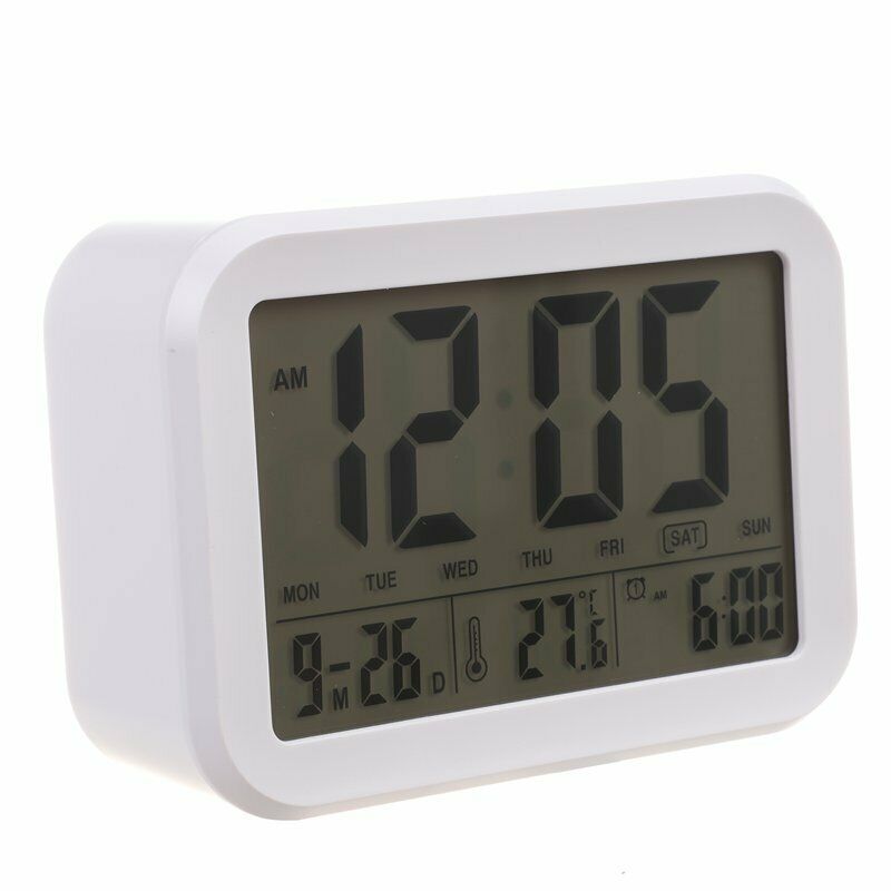 Digital Alarm Clock,Talking Clock with 3 Alarms 7 Sounds Optional Weekday A L2Q1