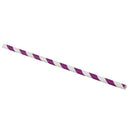 Paper Party Striped Straws Purple/White D3E9