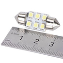 10 X White 31MM Festoon Dome Map Interior LED Light 3528 6-SMD Lamp DE3175 30 ME