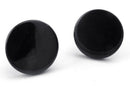 Jewelry Men's Earrings, 12mm Circle Ear Studs, 2pcs (1 Pair), Stainless Ste