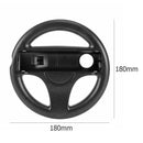 Steering Wheel for Nintend Wii Mario Racing Games Remote Controller (Black)