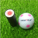 Long Lasting Golf Ball Stamp Stamper Marker Cute Sun Shape Gift for Golfer