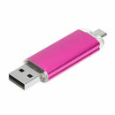Memory 16GB USB drive OTG + mini USB Flash Drive for Notebook Rose red