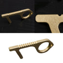 4 Pieces Portable Metal No Touch Door Opener Safety Button Handle Key Tool