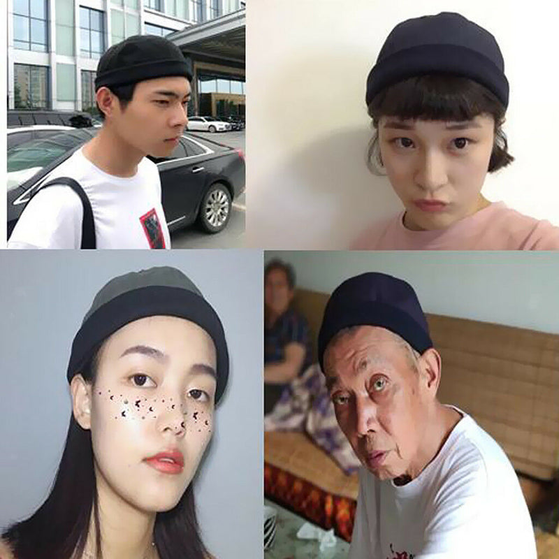 3pcs Mens Skullcap Navy Cap Docker Hat Beanie Sailor Fisherman Retro Hat