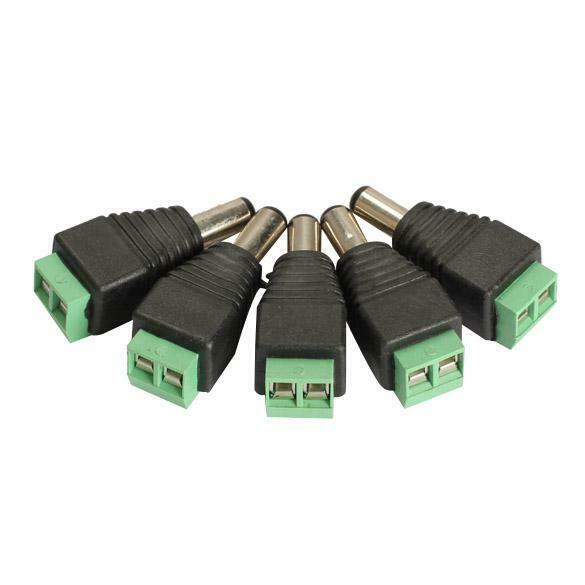 5PCS Mini Coax CAT5 To Camera CCTV BNC Video Balun Connector Adapter
