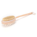 Natural Bristles Scrubber Long Handle Wooden Shower Brush Body Massage BrushesLJ