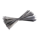100x 11.8" Stainless Steel Cable Zip Ties Exhaust Wrap Coated Locking