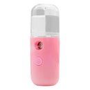 30ml Mini Nano Facial Sprayer USB Charging Face Humidifier Steamer (Pink)