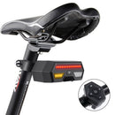 Bicycle Smart LED Taillight USB Charging Remote Control Brake Warning Lamp