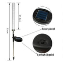 2Pcs Garden Solar Lights Outdoor Rgb Color Changing Solar Powered for Garde