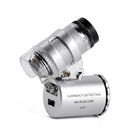 Mini 60X Pocket Microscope Hydroponic Garden Plant Bud Pest Magnifier LED MRD