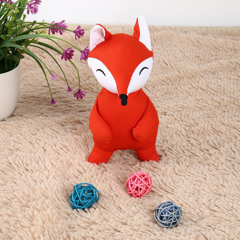 Plush Squeaky Dog Molar Bite Chew Toys Cute Animal Puppy Soft Playing (Red)