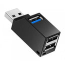 3 Port 5Gbps Portable Compact USB 3.0 Hub For PC Laptop Notebook Desktop