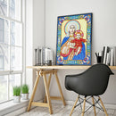 5D DIY Special Shaped Diamond Painting Religious Cross Stitch Mosaic Kit