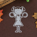 cheerleaders Metal Cutting Dies Stencil DIY Scrapbook Paper Card Craft