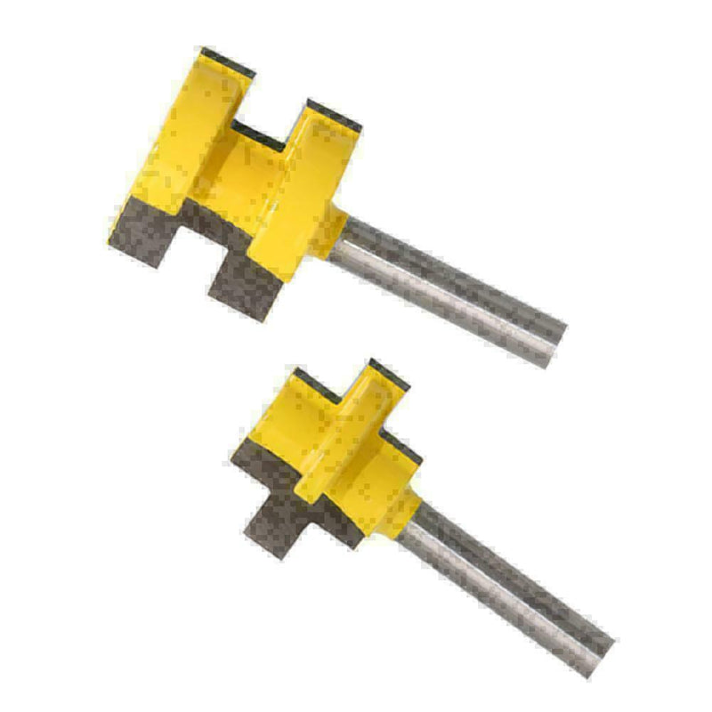 2pcs Tongue And Groove Router Bit 1/4" Shank Chisel Cutter Woodworking Mill L4H2