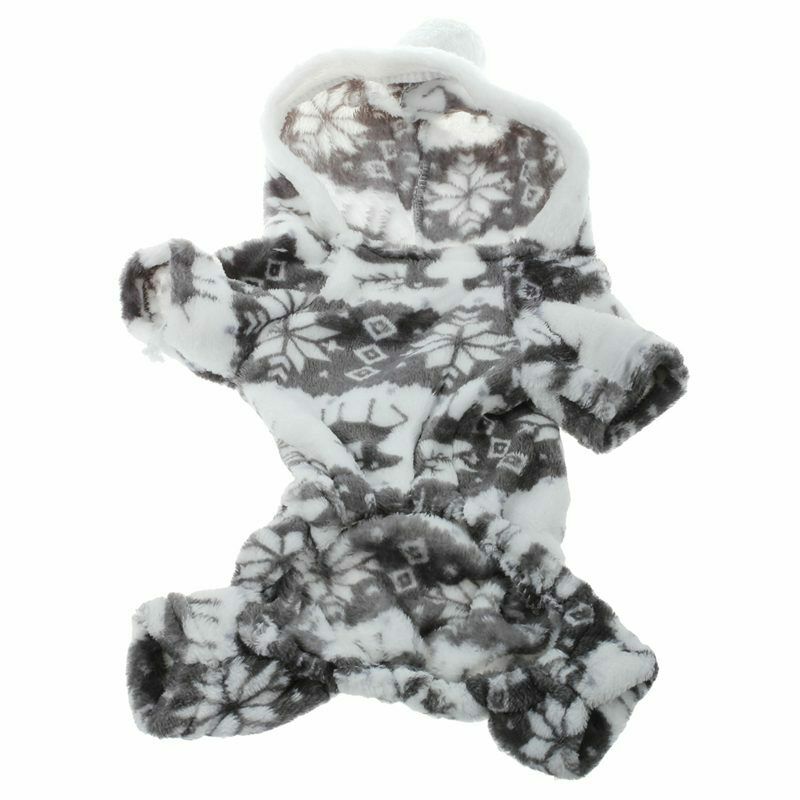 Winter warm clothing Pet clothing Gray S