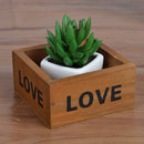 Rustic Natural Wooden Succulent Plant Flower Bed Pot Box  Garden Planter