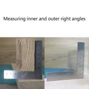 Woodworking Ruler Square Layout Miter e Rafter 45 90 Degree Metric Gauge I3R2