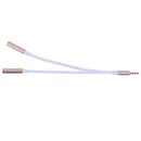 3.5mm Stereo Audio Male to 2 Female Headphone Mic Y Splitter Cable Adapter