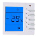 Digital LCD Thermostat Fan Coil Controller w/ NTC Thermistor Temperature SensFT