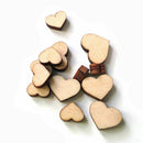 50 Pcs DIY 4 Sizes Wooden Love Heart Buttons Scrapbooking Craft Ho Creative N4P5