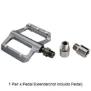 1pair 20mm Bike Pedal Extender Steel Accessories Easy Install Spacer Left Right