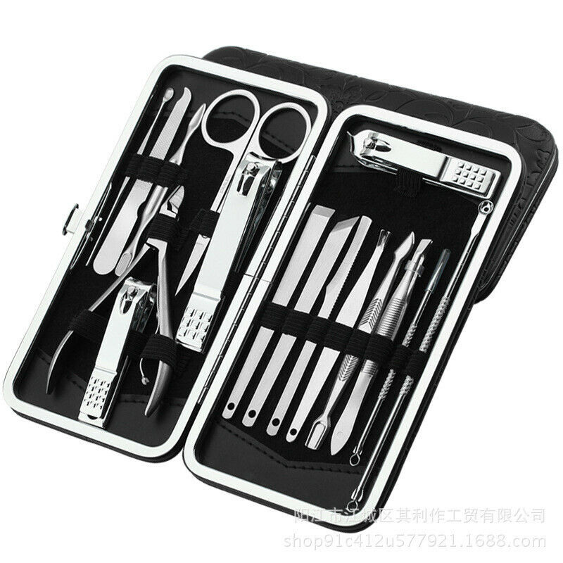Nail Pedicure Set Professional 16 in 1 Stainless Steel Nail Cutting Machine N9O8