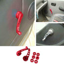 2Pcs Billet Aluminum Window Winder Black Car Crank Glass Handle Knob Unive WVS