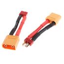 2 Piece Adapter Cable XT90 Socket On T-Plug Connector Accessory Set