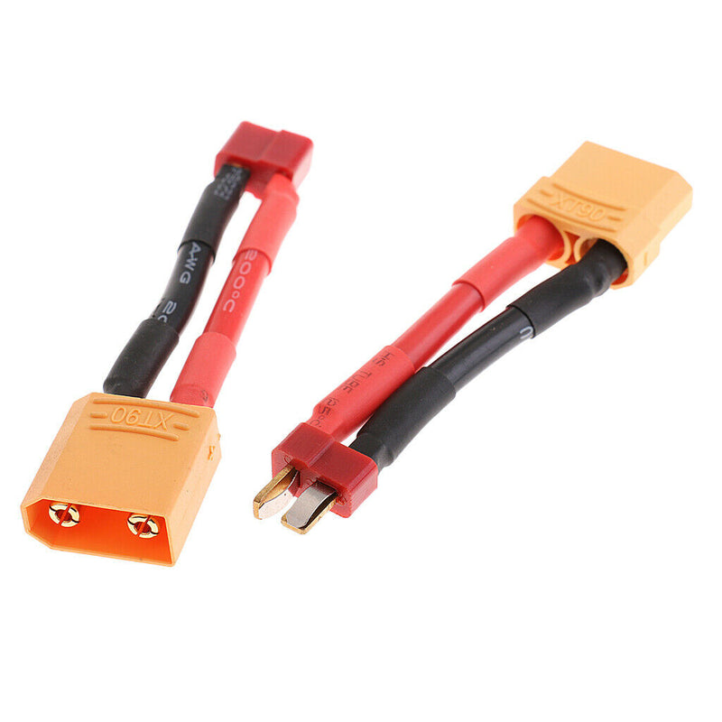 2 Piece Adapter Cable XT90 Socket On T-Plug Connector Accessory Set