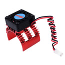 RC 1/10 Car 540 550 Motor Heatsink + Cooling Fan for 1:10 RC Car Truck Parts