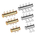 6x Slide Clasps 2 Strand Clasp Tube Slide Clasp 3