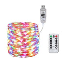 10m USB LED String Fairy Lights Copper Wire Christmas Lamp (Colorful Light) A