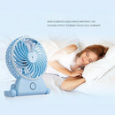 Hot Water Mist Fan for Summer Usb Rechargeable Humidifier Fan with Lithium