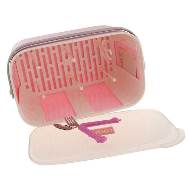 Bottle Box Baby Feeding Milk Bottle Multifunctional Portable Storage Pink