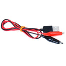 1Pc Alligator Test Clips Clamp to USB Male Connector Power Supply Adapter Ca Cy